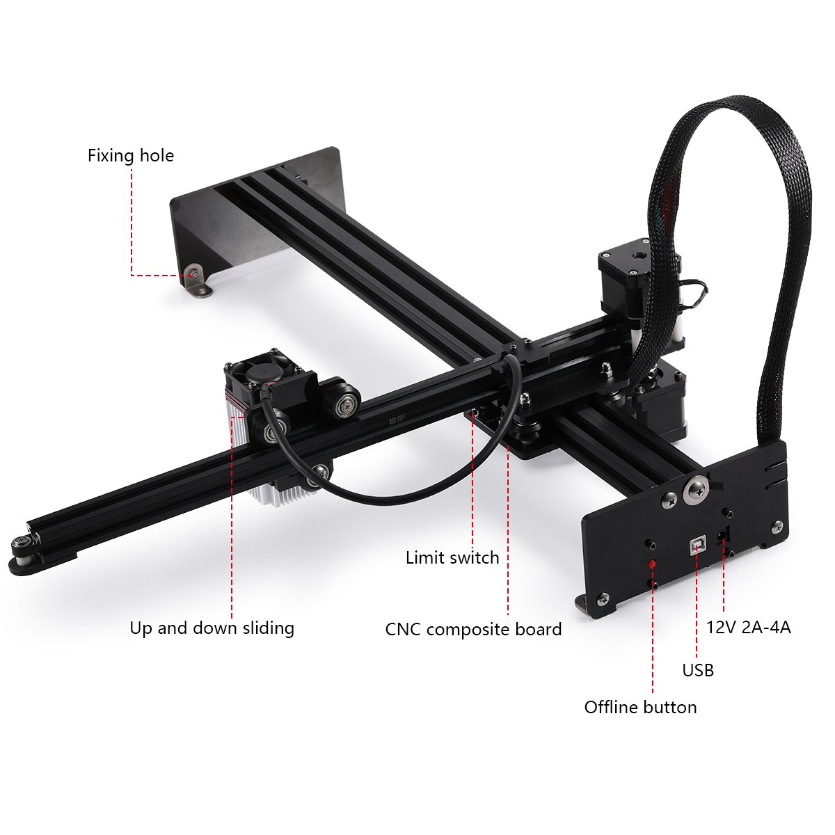 In Stock NEJE 3 PLUS N40630 30 - Mini Laser Engraver Cnc Router 评论和价格