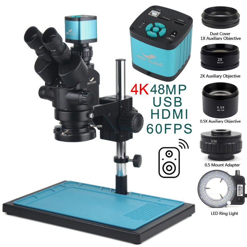 3.5X-90X Simul-Focal Stereo Tr - Stereo Trinocular Microscope Pcb 评论和价格