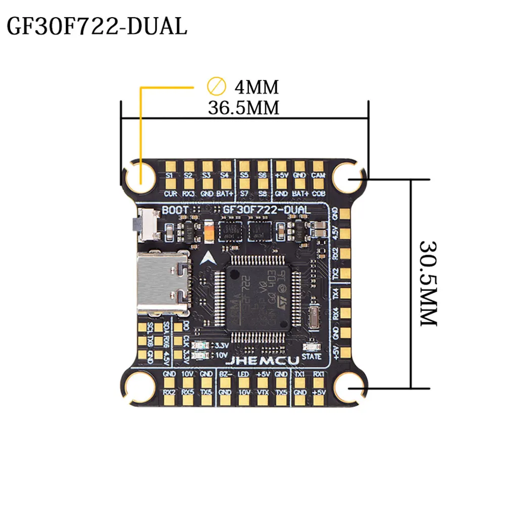Jhemcu F7 Stack F722 Dual Flig - Fpv Flight Controller F7 Stack 60A 评论和价格