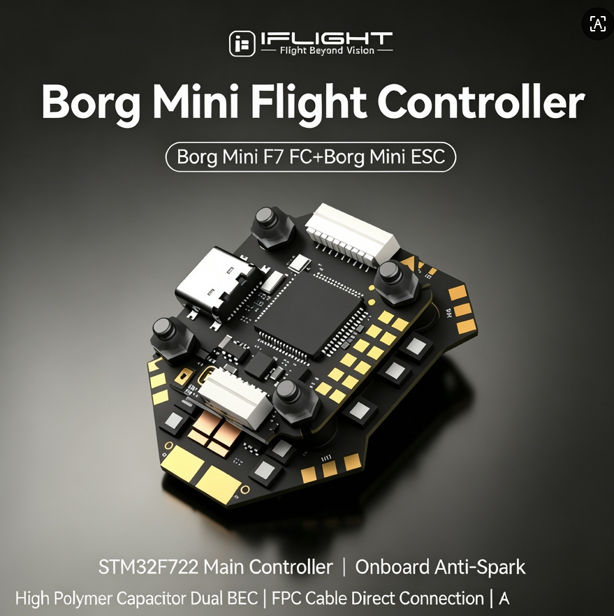 IFlight Borg F7 Mini Stack ICM - Fpv Flight Controller F7 Stack 60A 评论和价格