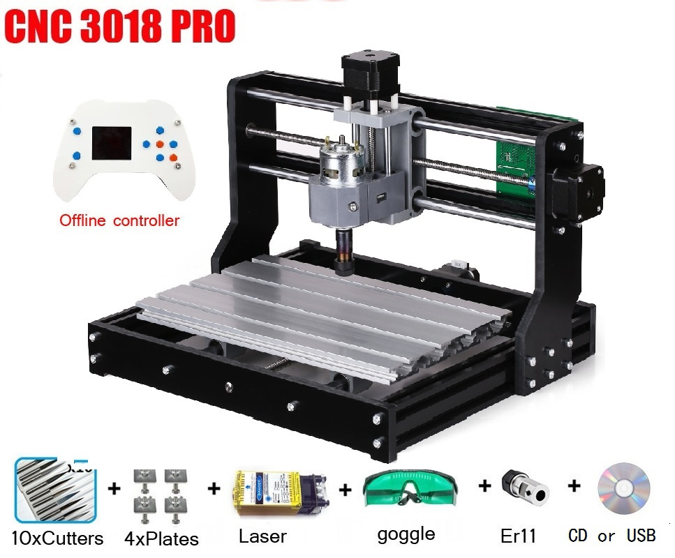 CNC 3018 PRO Laser Engraver Wo - Mini Laser Engraver Cnc Router 评论和价格