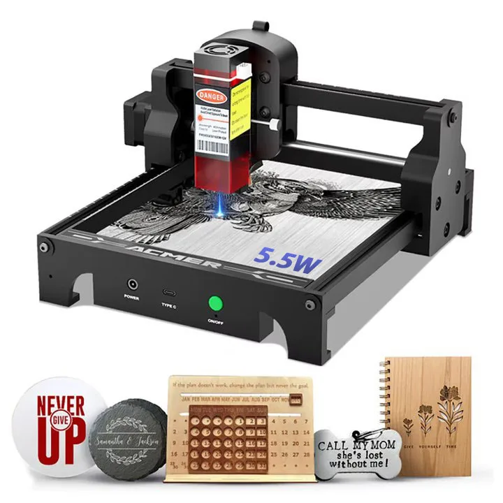 5.5W Mini Laser Engraving Cutt - Mini Laser Engraver Cnc Router 评论和价格