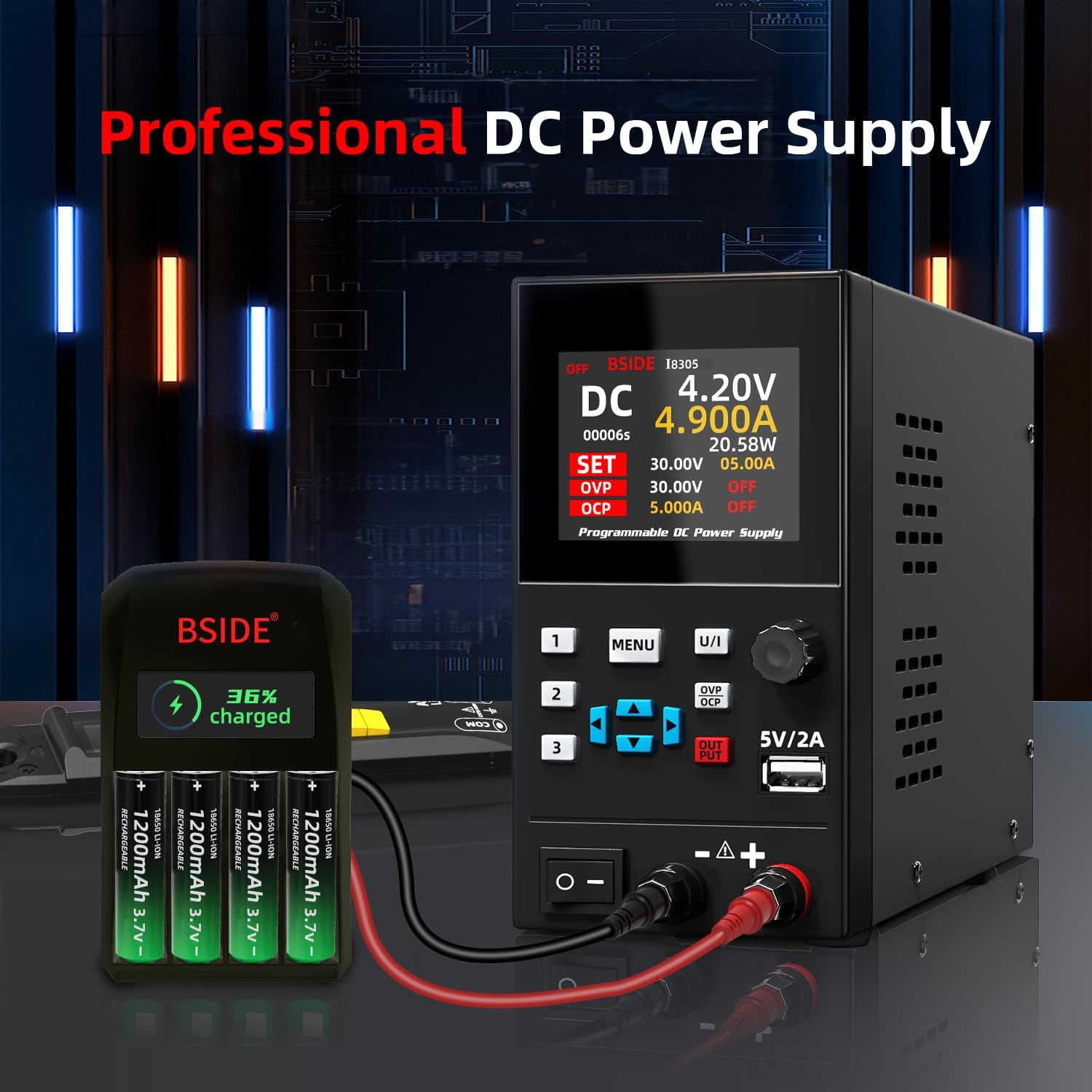 BSIDE DC Laboratory Regulated  - Programmable Dc Power Supply 30V 10A 评论和价格
