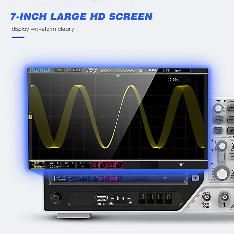 Hantek Dpo6104b Digital Storag - Digital Storage Oscilloscope 100Mhz 评论和价格