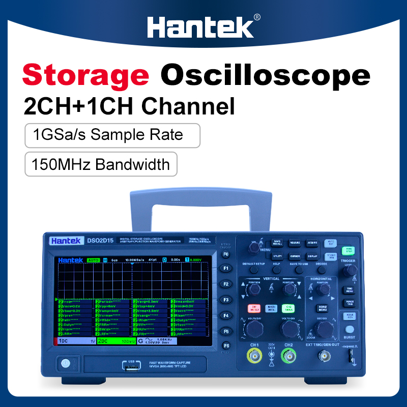 Hantek DSO2C10 2C15 2D10 2D15  - Digital Storage Oscilloscope 100Mhz 评论和价格