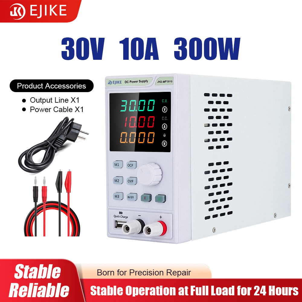 EJIKE DC Power Supply 300W Pro - Programmable Dc Power Supply 30V 10A 评论和价格